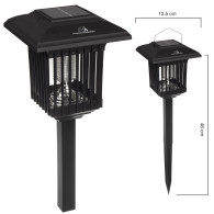 Solarna lampa owadobójcza LED Maclean, IP44, LED/UV, akumulator 2*AA Ni-MH 200 mAh, solar 2V DC  MCE448