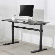 Biurko ręczna regulacja wys  Ergo Office, max 40 kg, max wys 117cm, z blatem do pracy stojąco siedzącej, ER-401 B