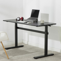 Biurko ręczna regulacja wys  Ergo Office, max 40 kg, max wys 117cm, z blatem do pracy stojąco siedzącej, ER-401 B