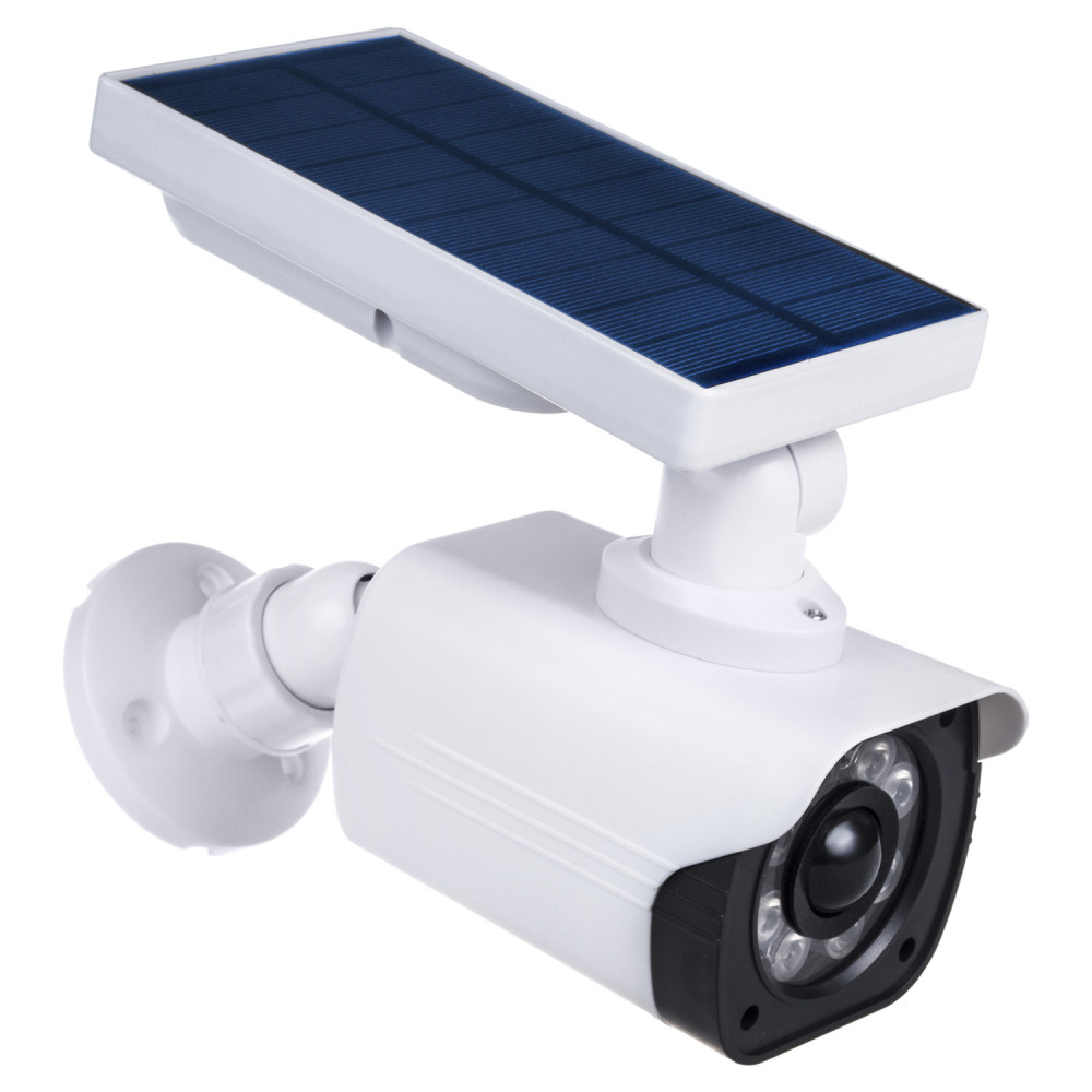 Solcellskamerafälla, blinkande diod, rörelsesensor, LED-belysning, gratis klistermärke, SOL1800S