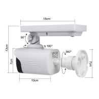Solcellskamerafälla, blinkande diod, rörelsesensor, LED-belysning, gratis klistermärke, SOL1800S