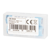 85-599 - Batteri 18650 li-ion lg 3200mah 10a 3,6v + låda 2st