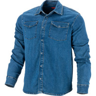 Denimskjorta blå, '2xl', ce, Lahti