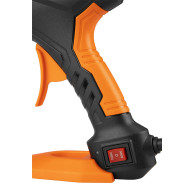 Set: limpistol 11 mm, 60/100W, 12 limpatroner, 3 finger skydd, fodral