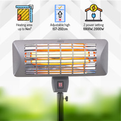 CR 7737 Patiovärmare - fristående