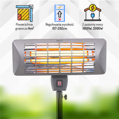 CR 7737 Patiovärmare - fristående