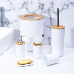 AG740A Badrumssats 6 delar vit