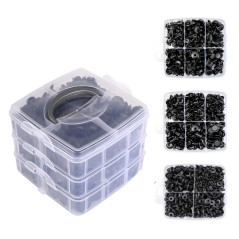 AG741 Set med 625 stycken bilsnäppklämmor