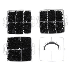 AG741 Set med 625 stycken bilsnäppklämmor