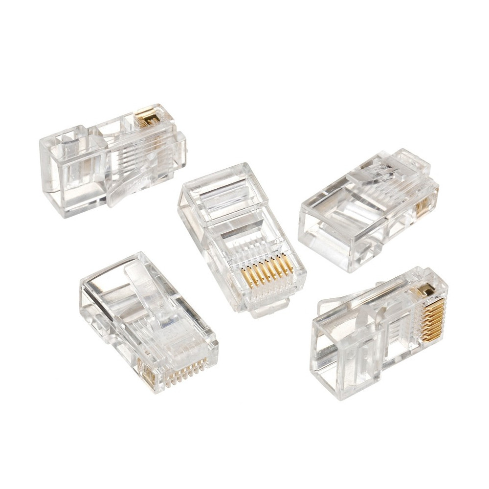MCTV-663 RJ45-kontakt 8P8C 5e-kabel Maclean 100 stycken MCTV-663 RJ45-kontakt 8P8C 5e-kabel Maclean 100 stycken