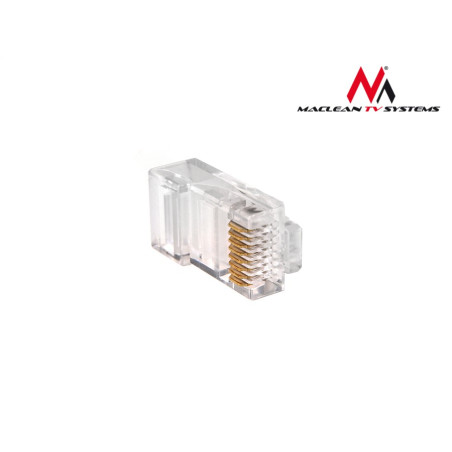 MCTV-663 RJ45-kontakt 8P8C 5e-kabel Maclean 100 stycken