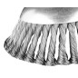 Ståltrådsborste för bensintrimmer 150 x 25,4 mm, hård, flätade trådar