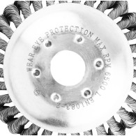 Ståltrådsborste för bensintrimmer 150 x 25,4 mm, hård, flätade trådar