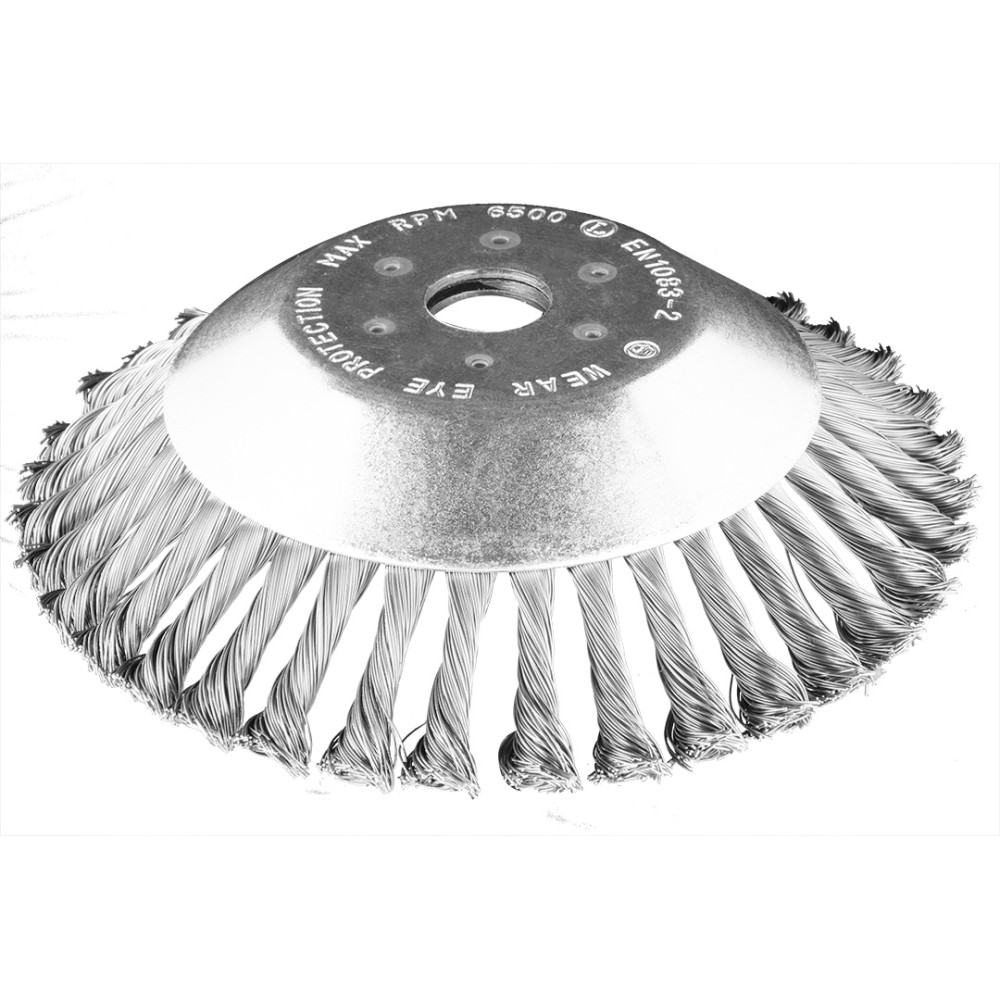 Szczotka druciana do kosy spalinowej 200 x 25,4 mm, twarda, druty splątane Szczotka druciana do kosy spalinowej 200 x 25,4 mm, twarda, druty splątane