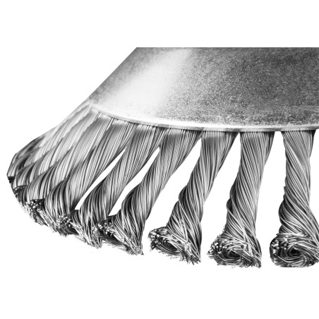 Stålborst till bensintrimmer 200 x 25,4 mm, hård, trasslade trådar