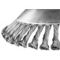 Stålborst till bensintrimmer 200 x 25,4 mm, hård, trasslade trådar