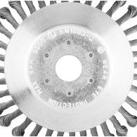 Szczotka druciana do kosy spalinowej 200 x 25,4 mm, twarda, druty splątane
