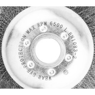 Stålborst för bensinklippare 150 x 25,4 mm, mjuk, vågiga trådar