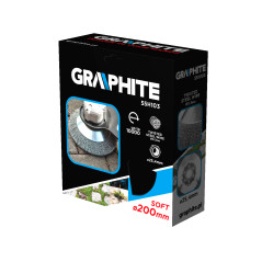 Stålborst till bensintrimmer 200 x 25,4 mm, mjuk, vågiga trådar