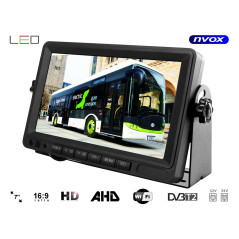 Bilinspelare med 7-tums LCD-skärm AHD med stöd för 4 trådlösa kameror 12V 24V.