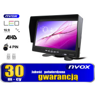 Bilskärmen LCD 7 tum 4-stift 12V 24V och 1 kamera