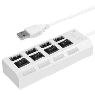 AK228C Hub 4xusb aktywny biały