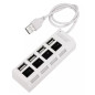 AK228C Hub 4xusb aktiv vit