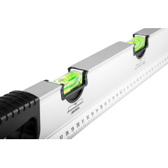 Vattenpass med specialnivå 60 cm, 5 libeller, olika vinklar.