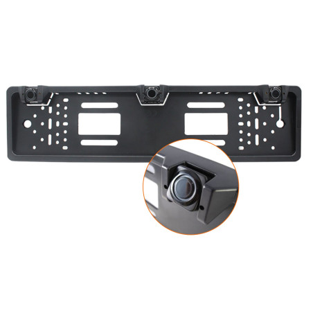 Parkeringssensorer för backning i registreringsskyltsramen med 3 sensorer och summer