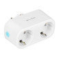 72-072- Smart dubbeluttag med WiFi-styrning Tuya vit