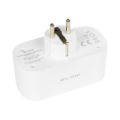 72-072- Smart dubbeluttag med WiFi-styrning Tuya vit