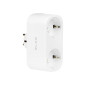 72-072- Smart dubbeluttag med WiFi-styrning Tuya vit