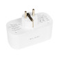 72-072- Smart dubbeluttag med WiFi-styrning Tuya vit
