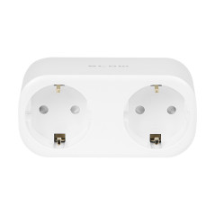 72-072- Smart dubbeluttag med WiFi-styrning Tuya vit