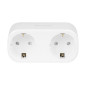 72-072- Smart dubbeluttag med WiFi-styrning Tuya vit