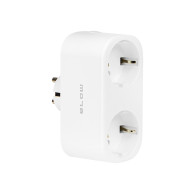 72-072- Inteligentne gniazdko podwójne sterowane wifi tuya białe