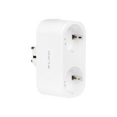 72-072- Smart dubbeluttag med WiFi-styrning Tuya vit