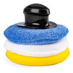 Set med rengöringssvampar och polersvampar 3 x 125 mm amio-02904