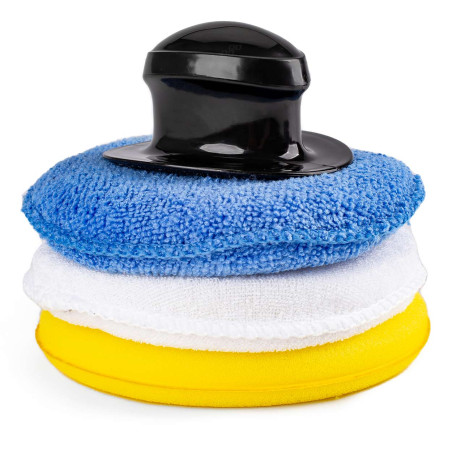 Set med rengöringssvampar och polersvampar 3 x 125 mm amio-02904