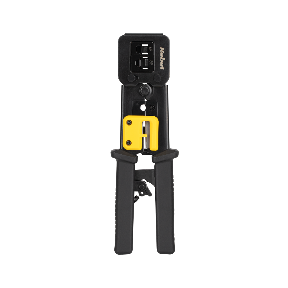 Krympverktyg för genomgående kontakter RJ45, RJ12, RJ11 Krympverktyg för genomgående kontakter RJ45, RJ12, RJ11