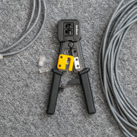 Krympverktyg för genomgående kontakter RJ45, RJ12, RJ11