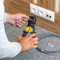 Krympverktyg för genomgående kontakter RJ45, RJ12, RJ11