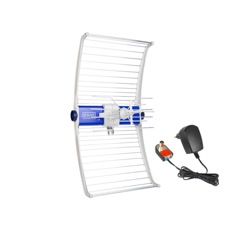 TV-antenn DVB-T/T2 ASR Classic 5G SKYDDAD 2023 med strömförsörjning ZZA-7 från Telkom Telmor.