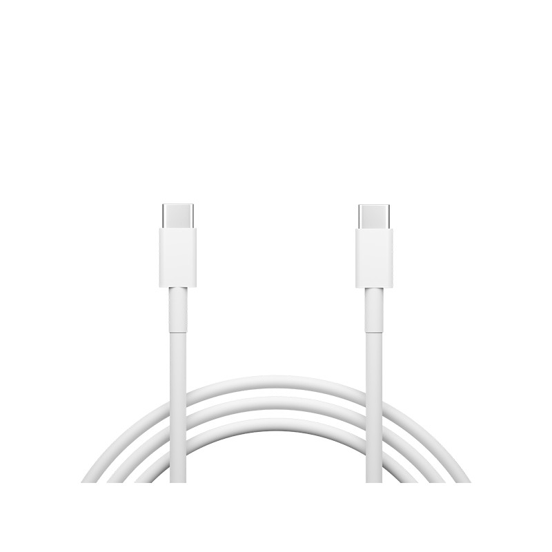 66-148- USB-C till USB-C 2.0 anslutningskabel, 1,5m, vit