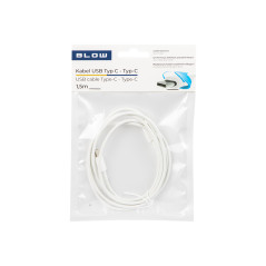 66-148- USB-C till USB-C 2.0 anslutningskabel, 1,5m, vit