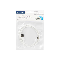 66-151- USB 2.0 till USB-C anslutning 1m vit