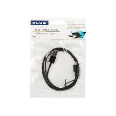 66-153- USB 2.0 till USB-C 1m svart