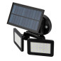 Väggmonterad solcellslampa med SMD LED 450 lm.