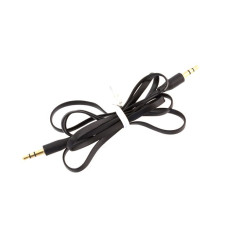 AK292A Platt kabel 3,5 mm jack 1m svart