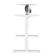 Skrivbord med elektrisk höjdjustering Ergo Office, max höjd 123cm, max - 70 kg, utan arbetsyta för stående/sittande arbete, vit,